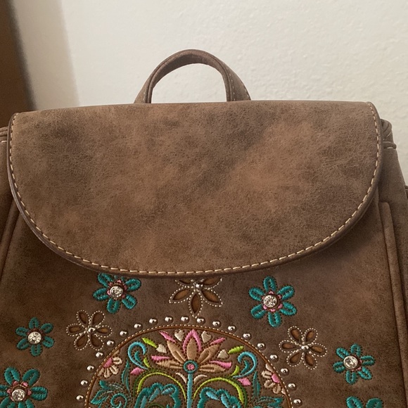 Brand new all suede leather day of the dead bag - Picture 3 of 10